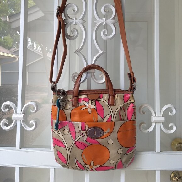 Fossil Key-Per Coated Canvas Crossbody Bag. - Picture 7 of 11